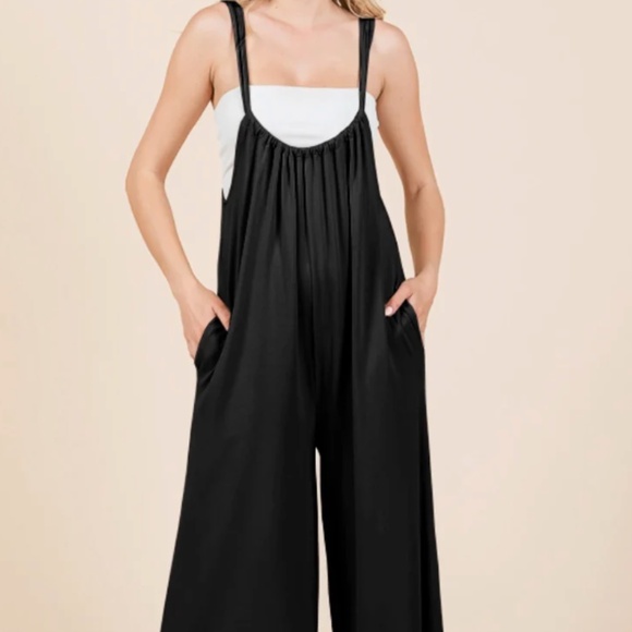Culture Code Black Jumpsuit 2X - Picture 1 of 16